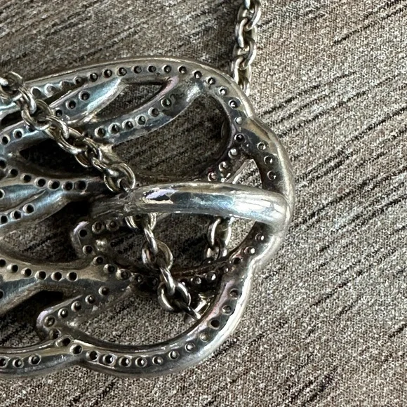 Pandora Elegant Silver Chain Necklace with Angel Wing .925 + 2 more items - Picture 8 of 12